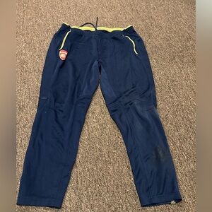 EUC Men’s XXL Puma Blue Arsenal Sweatpants jogger Bottoms 2XL blue red logo